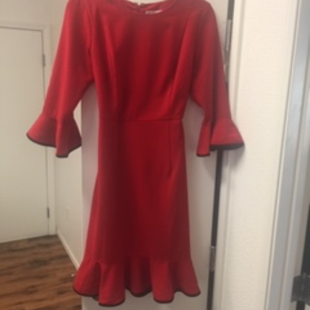 Dress Red with black trim